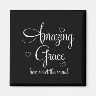 Inspirational, Amazing Grace . Faith Tee Magnet