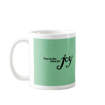 Inspirational and colorful Joy coffee mug