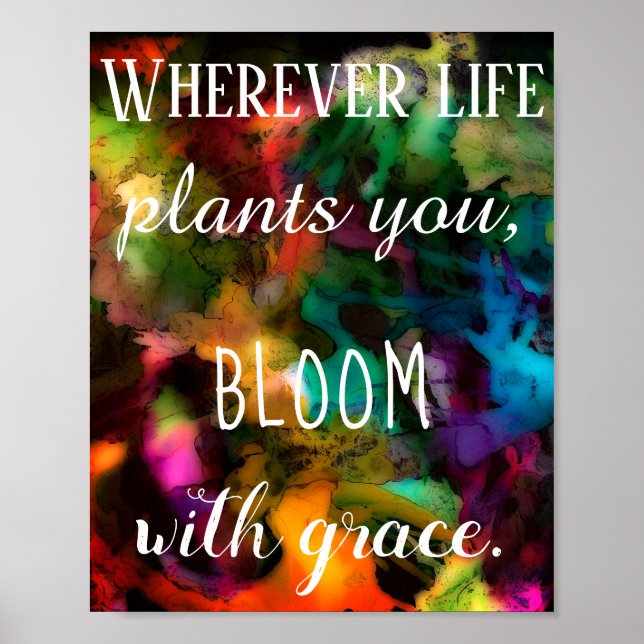 Inspirational and Motivational Abstract Poster (Front)