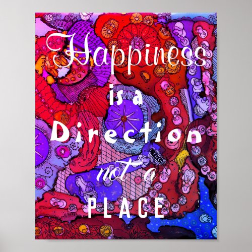 Inspirational and Motivational Happiness Poster