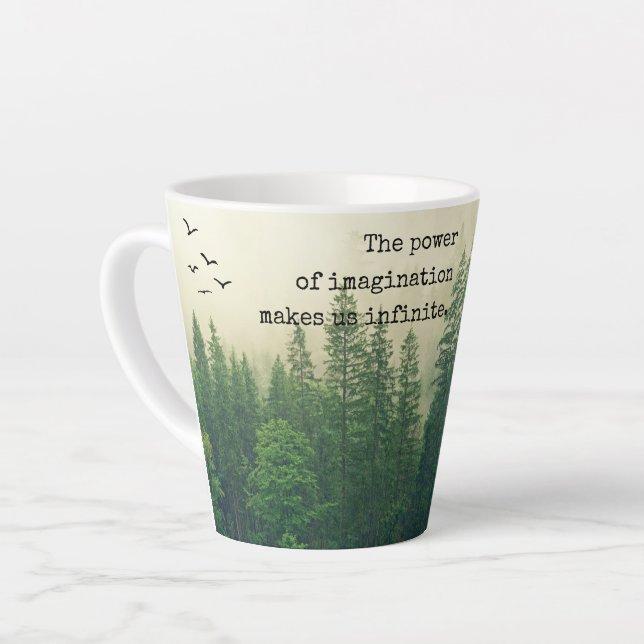 Inspirational and Motivational John Muir Words  Latte Mug (Left Angle)