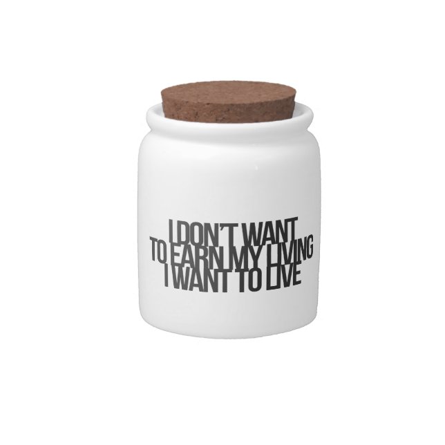 Inspirational and motivational quotes candy jar (Front)