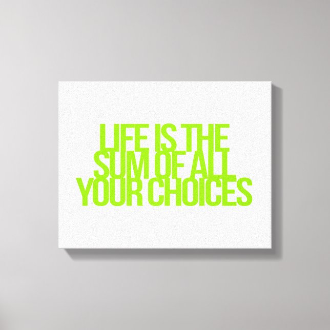 Inspirational and motivational quotes canvas print (Front)