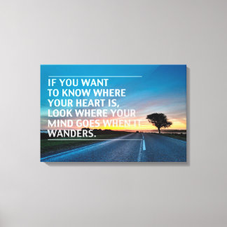 Inspirational and motivational quotes canvas print