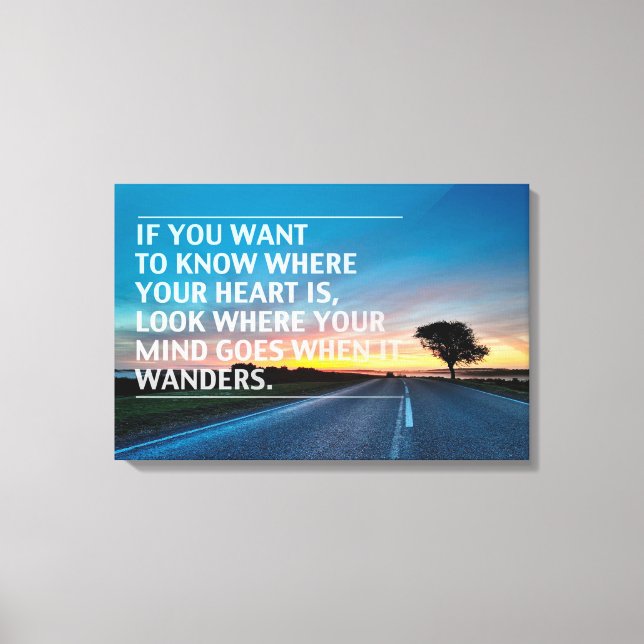 Inspirational and motivational quotes canvas print (Front)