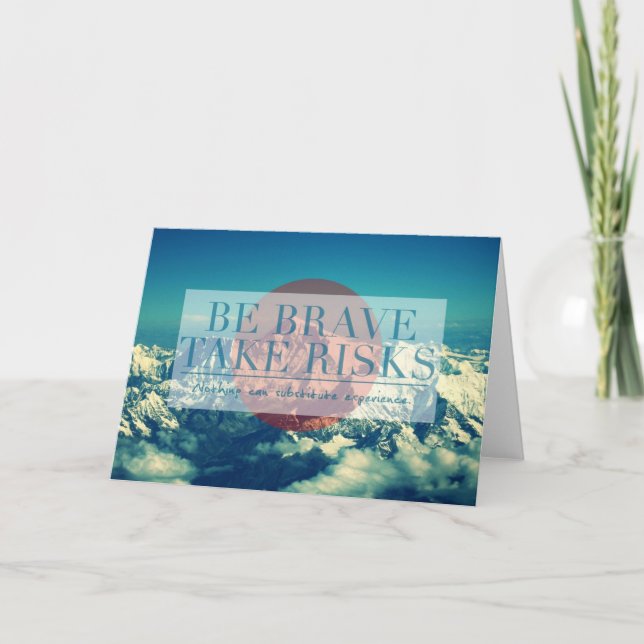 Inspirational and motivational quotes card (Front)