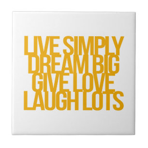 Inspirational and motivational quotes ceramic tile