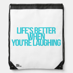 Inspirational and motivational quotes drawstring bag