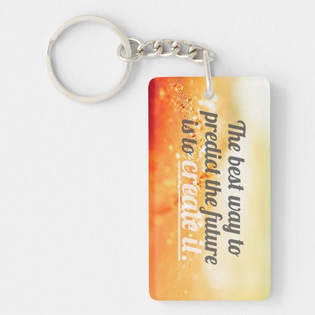 Inspirational and motivational quotes keychain (Front)