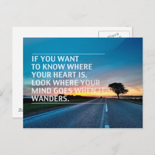 Inspirational And Motivational Quotes Postcard | Zazzle