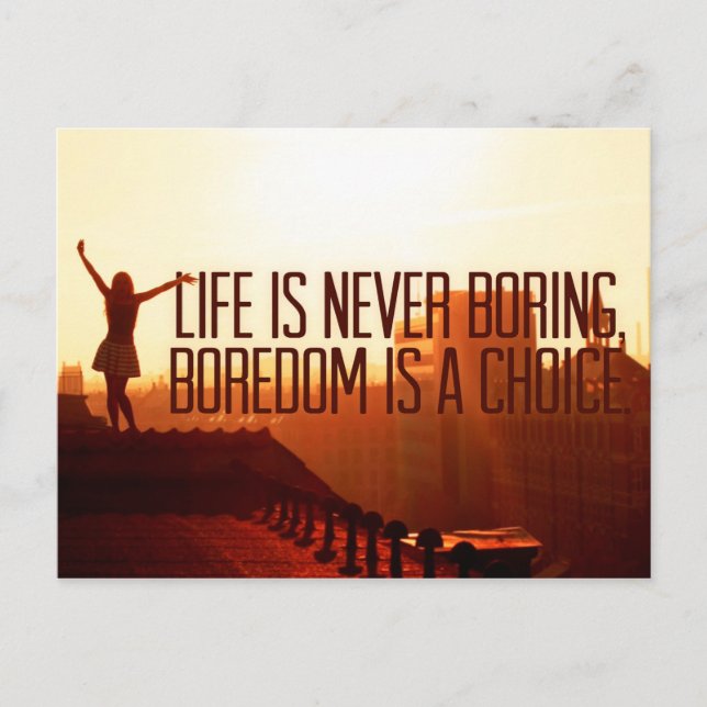 Inspirational and motivational quotes postcard (Front)