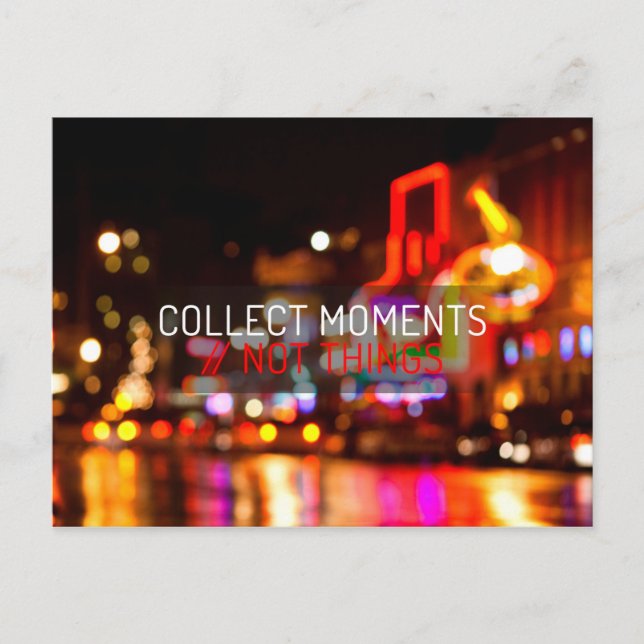 Inspirational and motivational quotes postcard (Front)