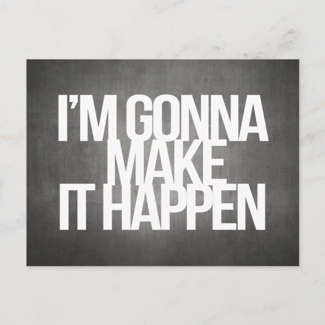 Inspirational and motivational quotes postcard (Front)