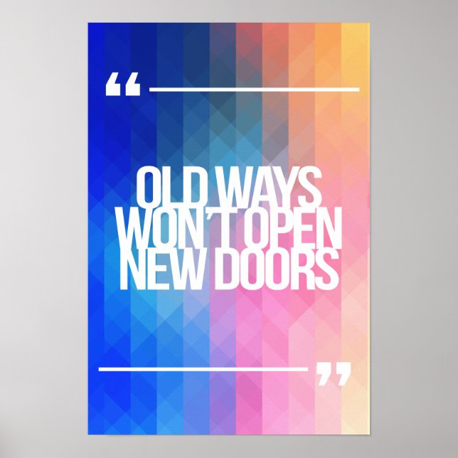 Inspirational and motivational quotes poster (Front)