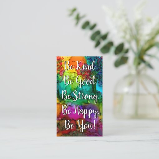 Inspirational and Motivational Words Business Card | Zazzle