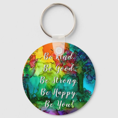 Inspirational and Motivational Words Keychain