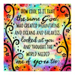 Inspirational and Unique God Needed One of You Poster Inspirational and Unique God Needed One of You Poster