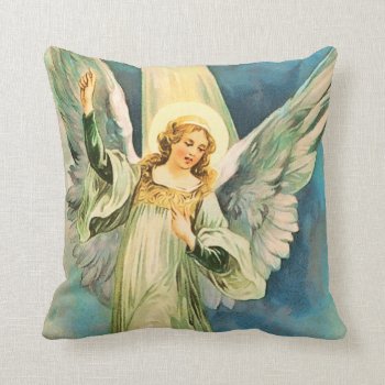 Inspirational Angel Christmas Throw Pillow by LeAnnS123 at Zazzle