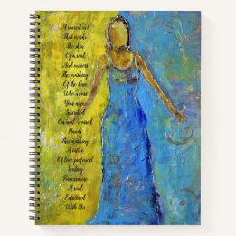 Inspirational angel notebook
