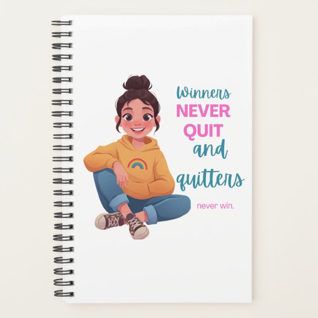 Inspirational Anime Girl Daily Planner (Front)