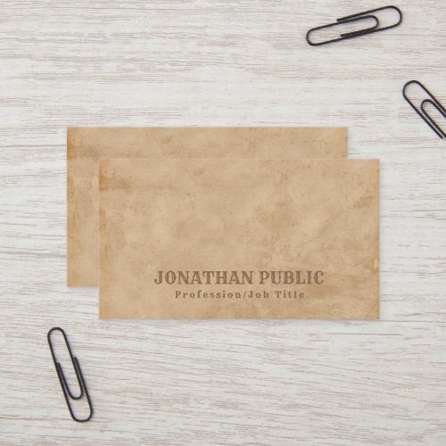 Inspirational Antique Look Premium Thick Luxury Business Card