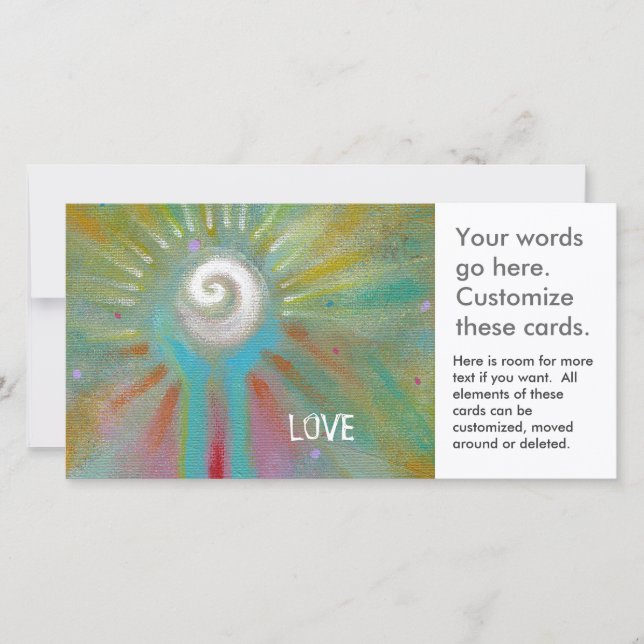 Inspirational art colorful fun modern hope love (Front)