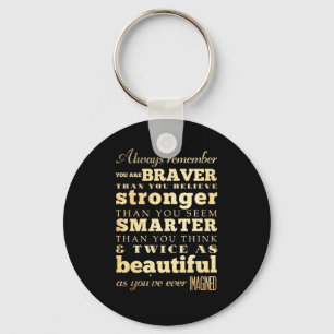 Inspirational Art -Dr Quote Keychain
