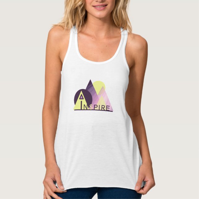 Inspirational Art "Inspire" Women's T-Shirt Tank Top (Front)