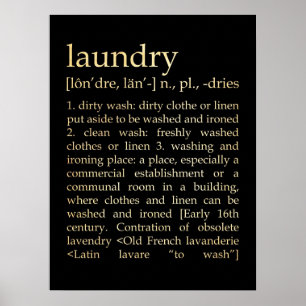 Inspirational Art - Laundry Process Poster