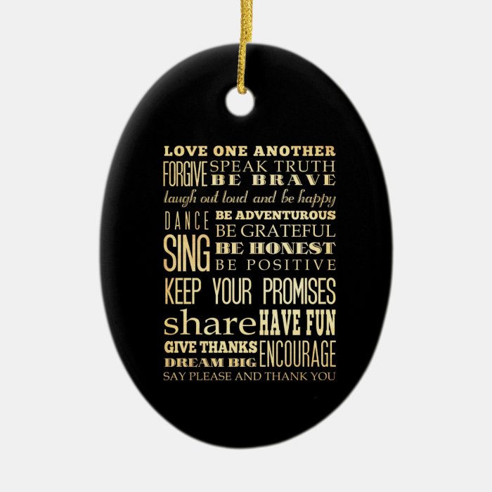 Inspirational Art   Love One Another. Christmas Ornaments