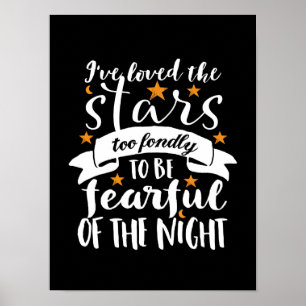 Inspirational Astronomy Quote Space Geek Love Star Poster
