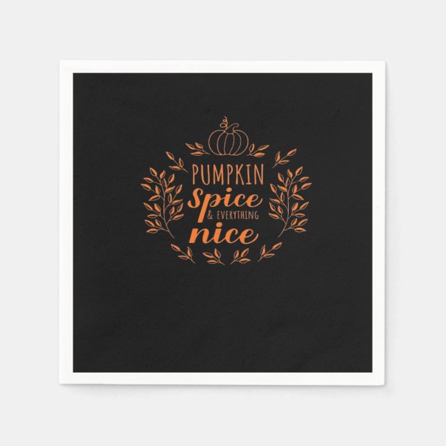 Inspirational Autumn Quote Napkins (Front)