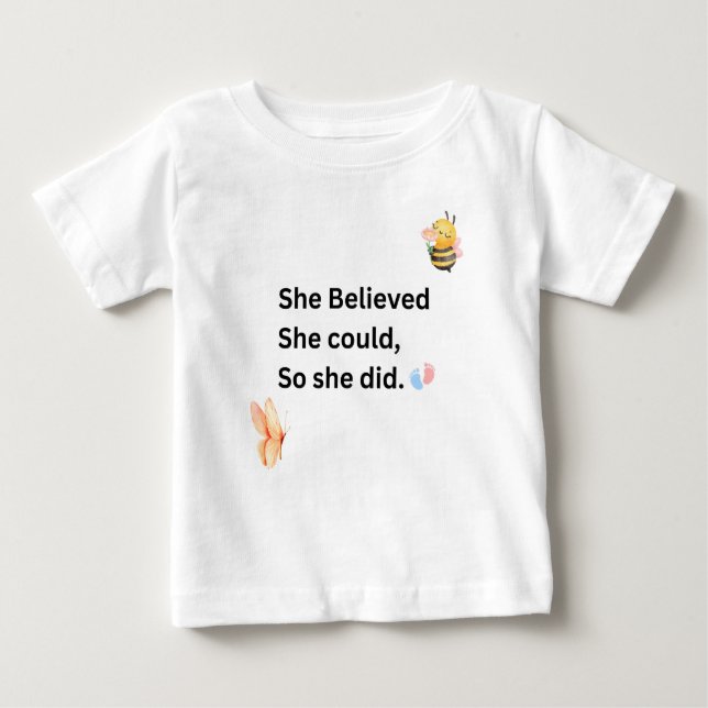 Inspirational Baby Bodysuit - Motivational Quote (Front)