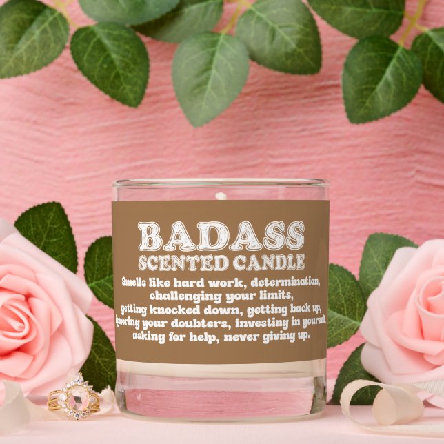 Inspirational Badass Gifts Women Men Graduation Scented Candle (Wedding)