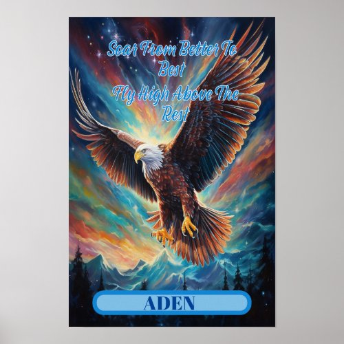 Inspirational Bald Eagle Poster