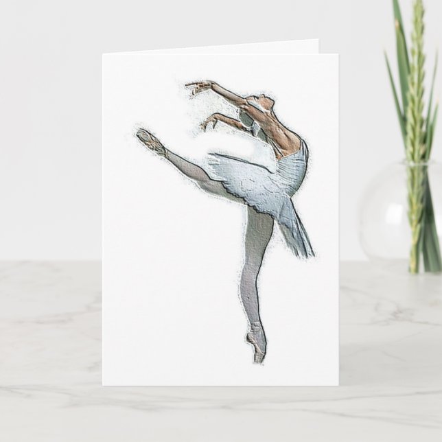 Inspirational Ballet Dancer Card (Front)