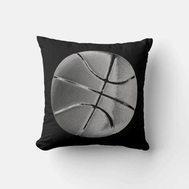 Inspirational Basketball Throw Pillow (Front)