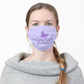 Inspirational Be Inspired Everyday Butterfly Adult Cloth Face Mask (Worn)