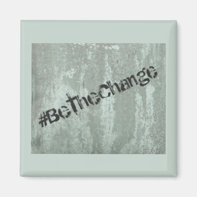 Inspirational Be The Change Gandhi Graffiti Magnet (Front)