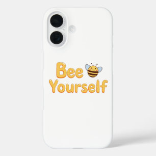 Inspirational "Be Yourself" Positive Message iPhone 16 Case