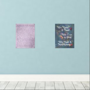 Inspirational Beautiful Sayings Desiderata  Wall Art Sets