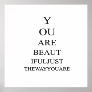Inspirational Beauty Love Quote Poster