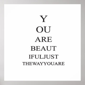Inspirational Beauty Love Quote Poster