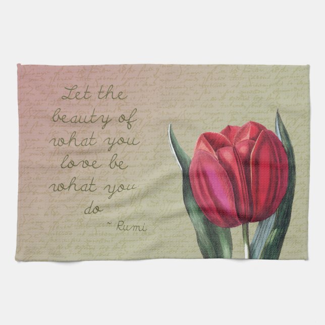 Inspirational Beauty Tulip Towel (Horizontal)