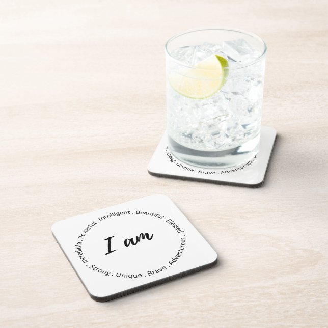 Inspirational  beverage coaster (Right Side)