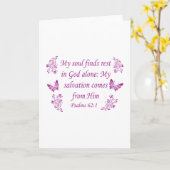 Inspirational Bible Quotes Card (Yellow Flower)
