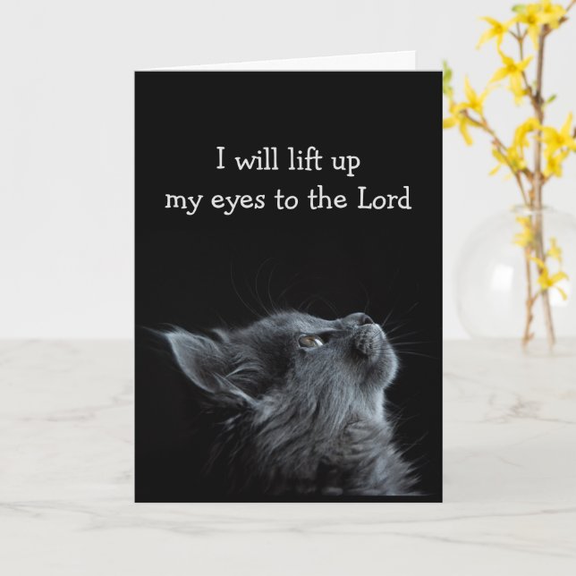 Inspirational Bible Scripture for Difficult Times Card (Yellow Flower)