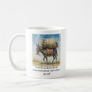 Inspirational Bible Scripture Quote Matt Coffee Mug