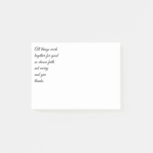 Inspirational Bible Scripture Quotes Post-it Notes