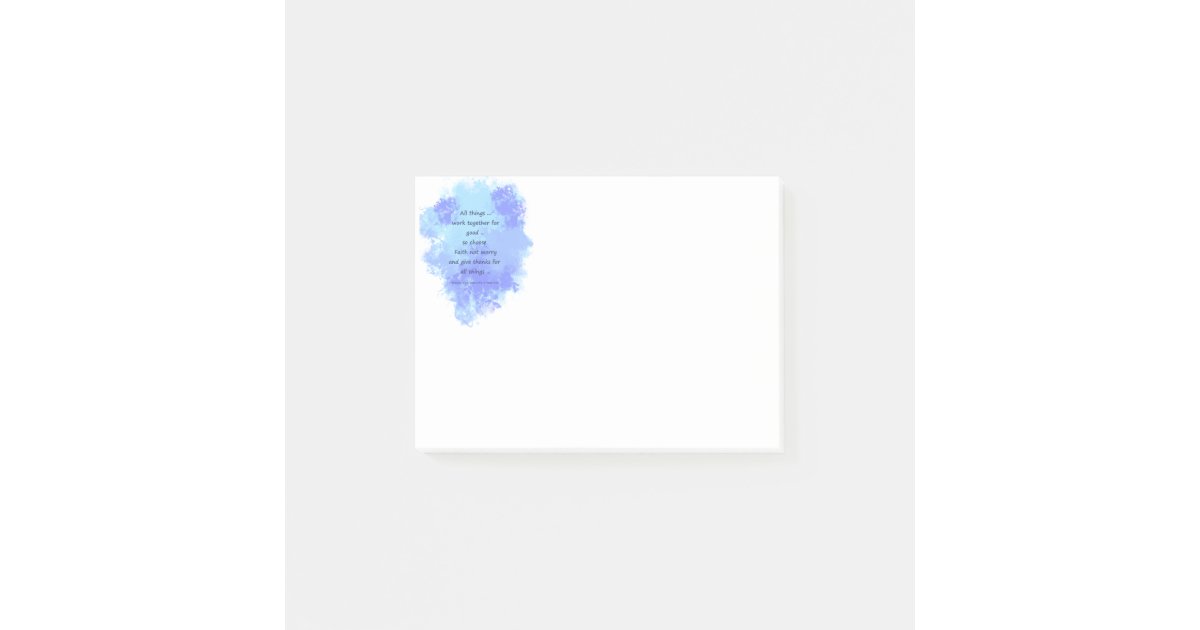 Inspirational Bible Scripture Quotes Post-it Notes | Zazzle